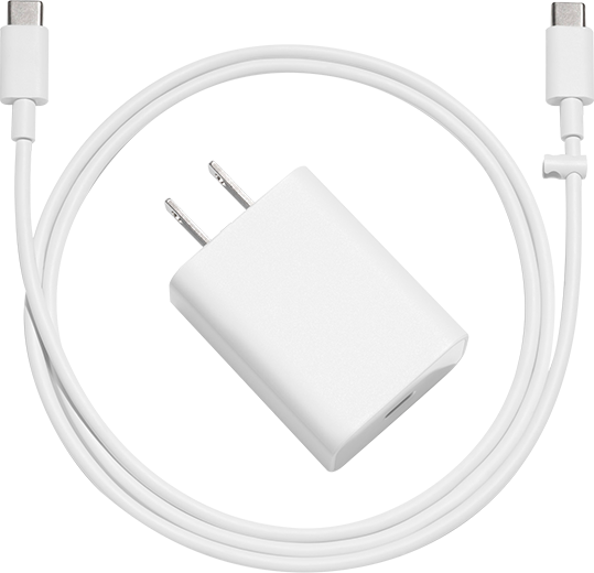 Google 30W USB-C Adapter & Cable - Snow